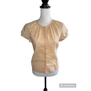 GAP Short Sleeve Button Down Top Small